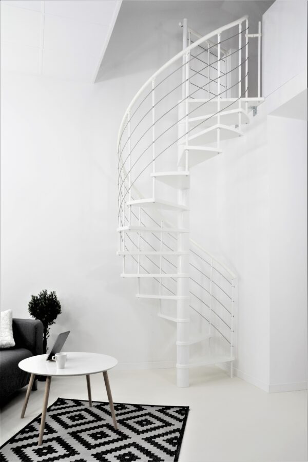 Venice White Spiral Staircase 120 / 140 / 160 cm