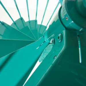 F Clip Green/Turquoise Spiral Staircase 120 cm