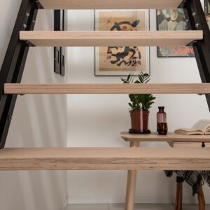 Loft Staircase Adjustable Black