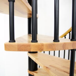 Spiral Decor Black Staircase 120 / 140 / 160 cm