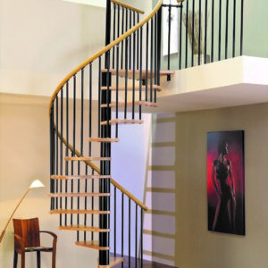Spiral Wood Staircase 120 / 140 / 160 cm