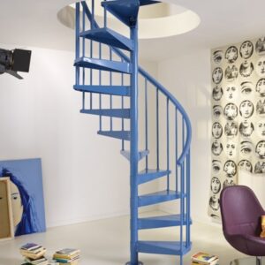 F Clip Blue Spiral Staircase 120 cm