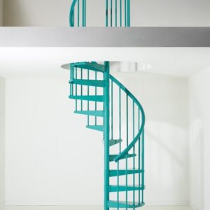 F Clip Green/Turquoise Spiral Staircase 120 cm
