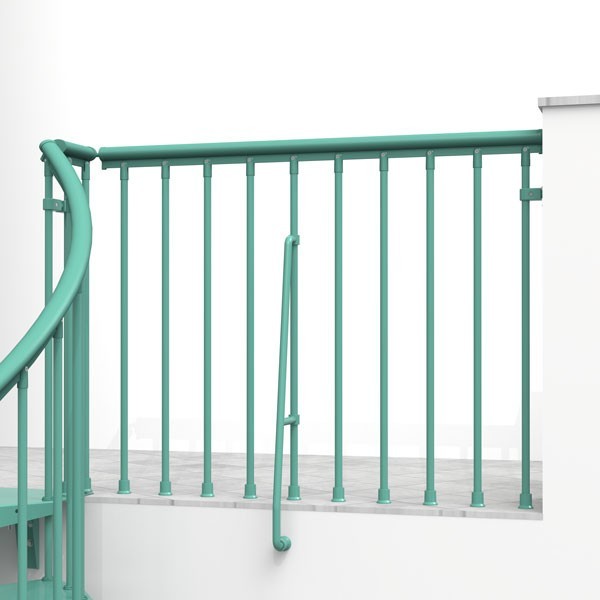 F Clip Spiral Staircase Balustrade