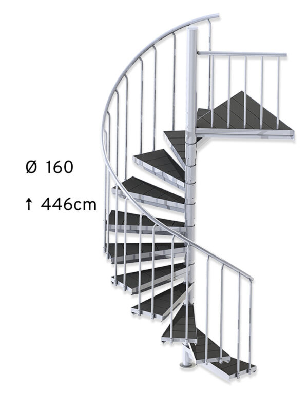 Scarva M WPC Spiral Staircase 160 cm