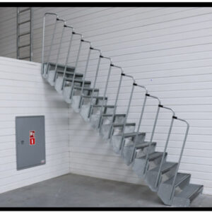 Industrial Galvanised Metal Asta stairs