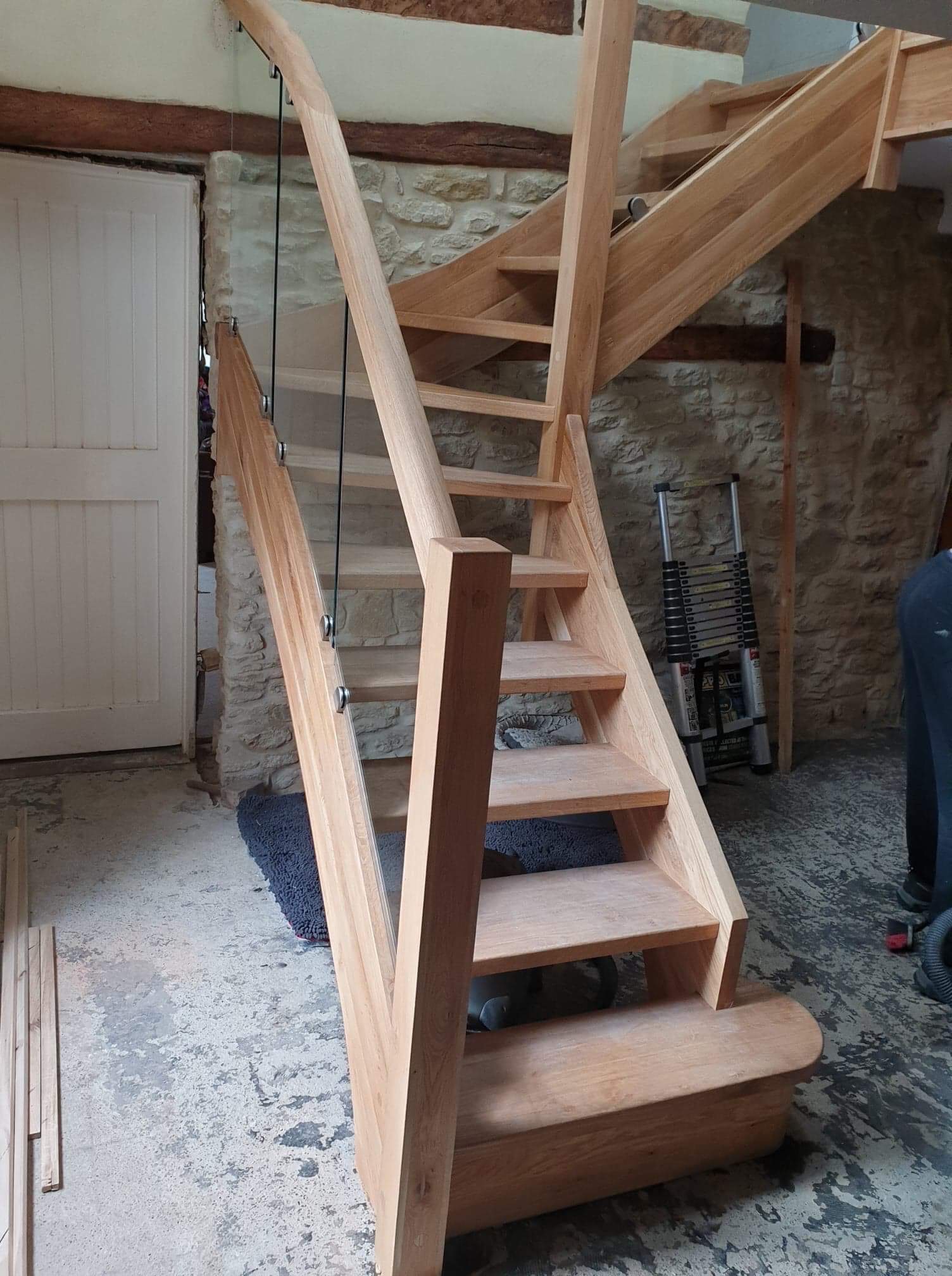 Rose Cottage Oak- Glass Staircases