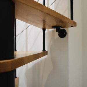 Venezia Smart Spiral Staircase 100 cm  Black/Beech