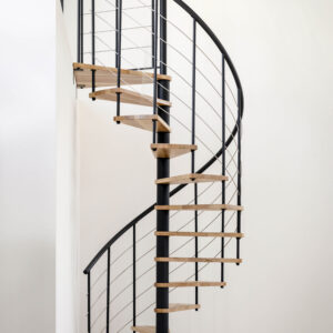 Venezia Smart Spiral Staircase 100 cm  Black/Beech