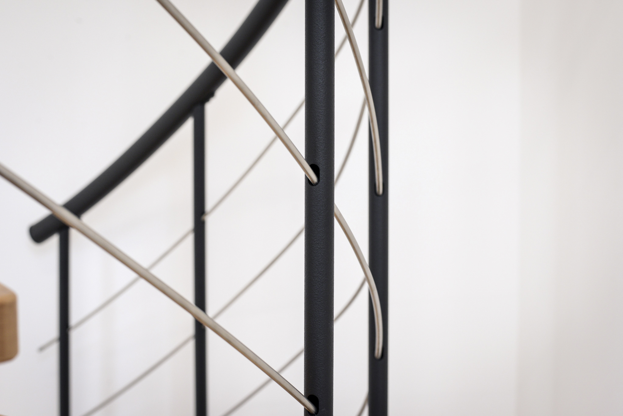 Venezia Smart Spiral Staircase Black/Beech 100 cm